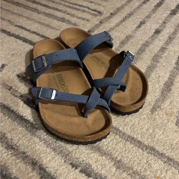 Birkenstock Denim Blue Mayari Sandals Size 36 - Picture 1 of 4